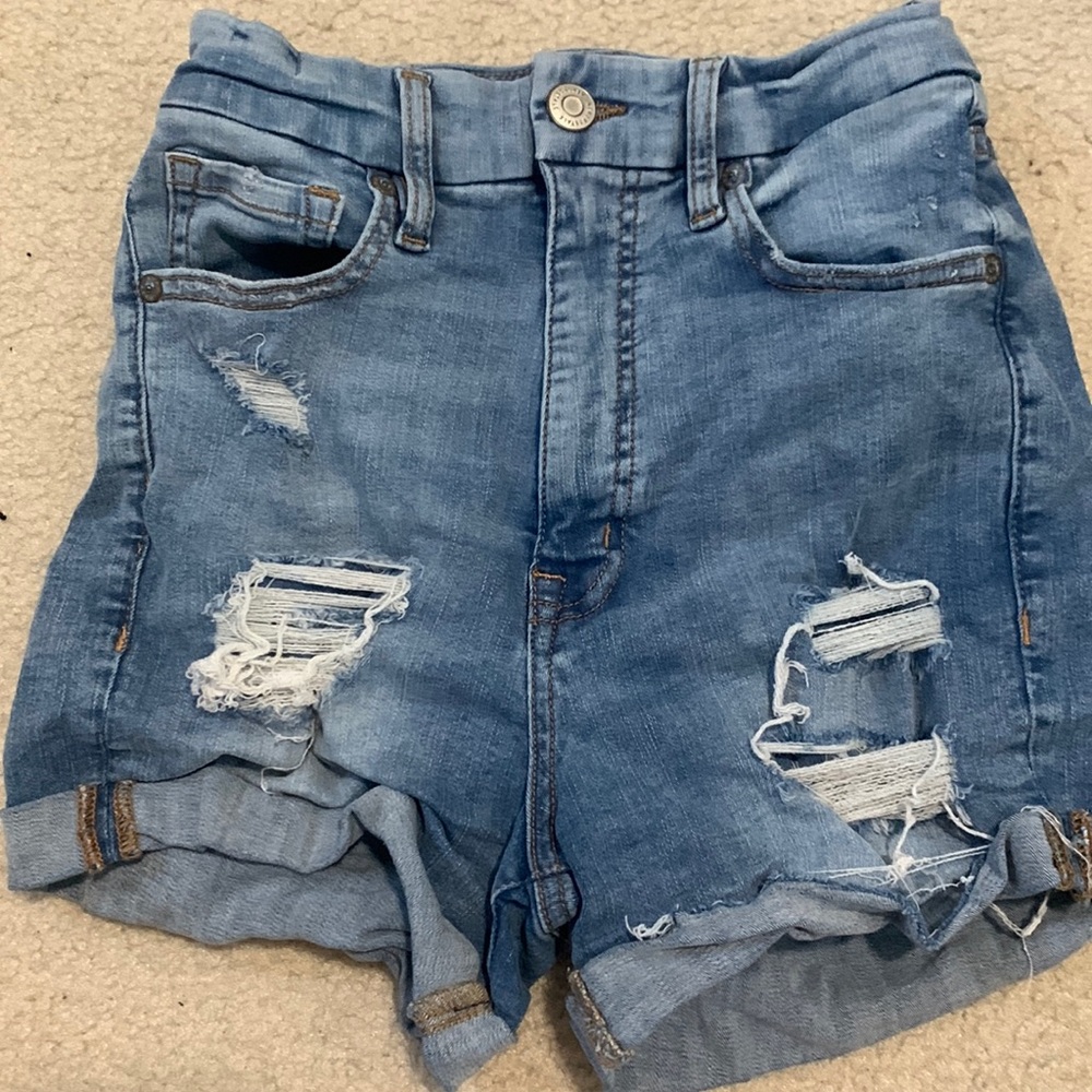 denim high waisted Aeropostale shorts